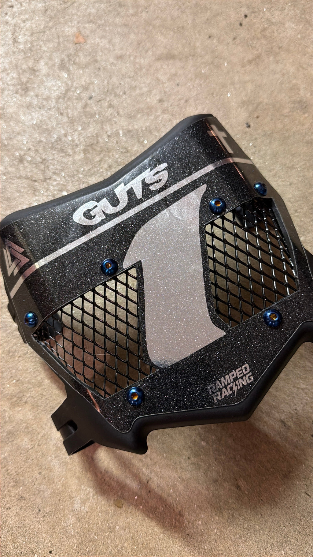 Custom Titanium Vented Plate (Black)
